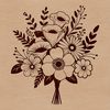 Wedding Bouquet Clip Art Download A bouquet of flowers arranged in a decorative way, suitable for weddings or special occasions like Mother's Day.