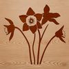 Free Illustration of a Daffodil Plant A colorful illustration of a daffodil plant in bloom, suitable for digital art projects.
