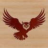 Whispering Wings Owl Illustration A detailed, high-resolution illustration of a flying owl with expressive feathers.