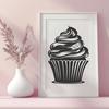 Decorated Cake Vector Design Vector design of a decorated cake featuring a rounded base and decorative top.
