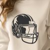 Illustration of an American football, vector graphics icon for sports design.
