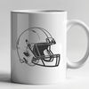 Free Detailed Football Clipart Illustrative representation of an American football with detailed design, suitable for vector art projects.