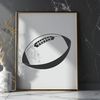 SVG illustration of an American football, suitable for graphic design and cutting machine projects.