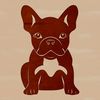 Cute French Bulldog Sitting Illustration A sitting French Bulldog dog breed illustration in vector format.