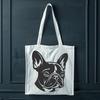 French Bulldog Face Clip Art An adorable French Bulldog face designed as a digital clip art image for various uses.