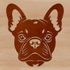 Cute French Bulldog Design Vector design of a friendly-looking French Bulldog, suitable for digital use and customizations.
