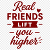 Illustrative quote about the value of close friendships with elegant typography.