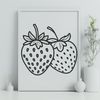 Free Vector Strawberry Clip Art A detailed illustration of a strawberry, suitable for vector art designs.