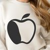 Free Vector Design of a Single Apple Vector graphic design of a single red fruit, representing an apple.