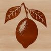 Realistic Lemon Drawing SVG A realistic illustration of a lemon, a common citrus fruit used in cooking and recipes.