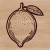 High-Quality Lemon Vector Graphic A high-quality digital illustration of a lemon, suitable for graphic design and crafting projects.