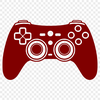 Digital Gaming Device SVG Design An illustration of a video game control device featuring directional inputs and action buttons.