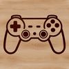 Elegant Video Game Controller Vector Icon An iconic video game controller, designed in vector format with crisp lines and clean shapes.