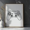 Vector Graphic Gamepad Icon Graphic representation of a game controller with customizable buttons and controls.