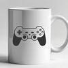 Game Controller Vector Graphic Digital game controller with directional pad and buttons, vector illustration.