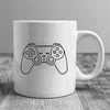 Free Clip Art Game Controller Design A digital game controller with directional pads and buttons, designed as a vector graphic.