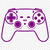 Vector Gamepad Design for Video Games A digital game controller with directional pad and buttons, suitable for video games.