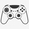 Beautiful Game Controller SVG Illustration An illustration of a standard video game controller layout, designed as vector art for use in graphic design projects.