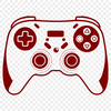 Vector Video Game Button Layout Vector illustration of a video game controller with buttons and joysticks.