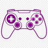 Game Controller SVG Vector Graphic A vector illustration of a game controller with buttons and joysticks.