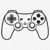 SVG Game Controller Illustration An illustration of a standard video game controller layout, created in scalable vector format.
