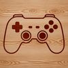 Beautiful Video Game Controller SVG A digital game controller design with buttons and joysticks for video games.