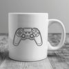 Free SVG Clip Art for Gaming Enthusiasts A digital game controller with buttons and sticks, designed as vector art.