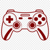 Game Controller Design A game controller with buttons and joysticks, suitable for video games.