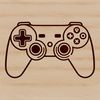 Modern Gaming Console Design SVG A modern digital game controller with buttons and directional controls, ideal for video games.