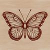 Beautiful Vector Insect Art A colorful butterfly illustration, suitable for vector design and craft projects.
