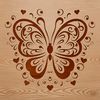Ornate Butterfly Clipart Free Download A colorful, ornate butterfly design featuring intricate details, suitable for various digital applications.