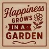 A collection of inspirational gardening quotes in a clean vector format.