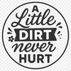 Gardening motivational quote with a simple design.