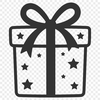 A 2D illustration of a gift box with a ribbon tied around it, perfect for various occasions like Christmas or birthdays.