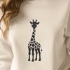 Stylized Giraffe Illustrations in Various Poses A stylized illustration of a giraffe in various poses.