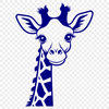 Wildlife Clip Art Vector A tall, even-toed ungulate with a distinctive coat pattern and long neck, suitable for vector design.
