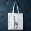 Spotted Longneck Wildlife Graphic A tall, spotted animal with long neck and legs, typical of the African savannah.