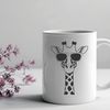 Giraffe in Shades A cartoon giraffe wearing sunglasses in a safari setting.