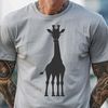 Wildlife Illustration - Giraffe in Savannah A vector illustration of a giraffe in its natural habitat.