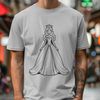 Regal Young Lady SVG Image A young female character dressed in royal attire.