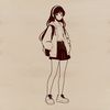 A young female figure with simple lines and clean design, suitable for vector art projects.