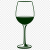 SVG clip art of a wine glass A glass containing red wine on a table, represented as a vector graphic.