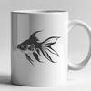 Whimsical Aquarium Companion Clip Art A colorful illustration of a goldfish, suitable for use in digital designs and crafts.