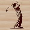 Golf Club Icon Design Golf club and ball icon for digital designs and cutouts.