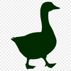 An SVG graphic featuring a goose as its central subject.