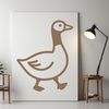 A vector illustration of a goose, suitable for cutting machines like Cricut or laser engraving.