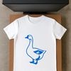 Illustration of a goose in simple silhouette form, suitable for commercial or personal use.