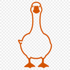 A detailed graphic of a goose designed as a cut file compatible with cutting machines like Cricut.