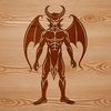 Satan Cartoon Vector Art A cartoon illustration of the devil, ideal for Halloween decorations or designs.