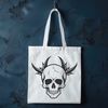 Gothic Skull Illustration SVG Design A stylized gothic skull illustration created as an editable vector graphic.